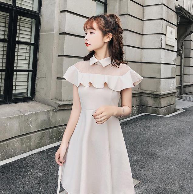 フレアミニワンピース ショート丈ワンピース ポロ襟付きの通販はau Pay マーケット Grinfactory Au Pay マーケット店 商品ロットナンバー