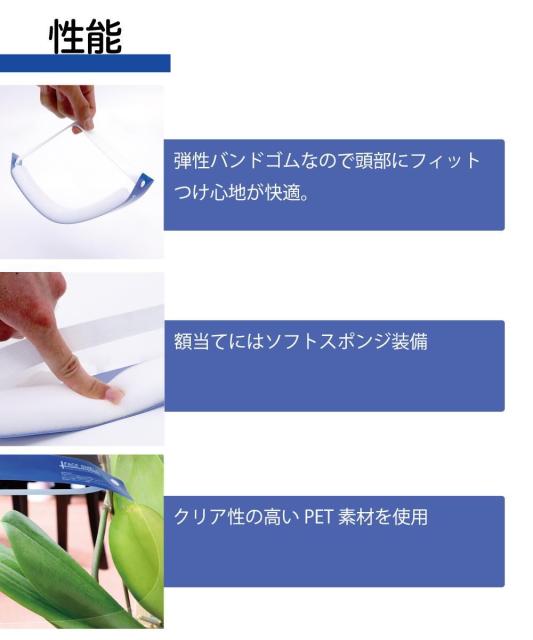 好評大人気 フェイスシールド マーケット - イーテイク|商品ロットナンバー:448718697 50枚セット(160円/枚)の通販はau PAY 好評超激得