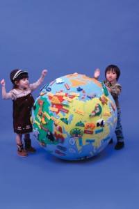 【お年玉セール特価】 布製 ゴロリン地球儀 【送料無料】-ベビー 【お年玉セール特価】 布製 ゴロリン地球儀 【送料無料】-ベビー