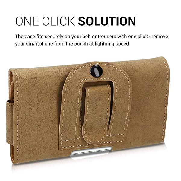 ベルトケース スマートフォン 用 クリップ 付き Puレザー製 ベルトバッグ 16 2 X 7 8 Cm スマホ 保護ケース 茶色の通販はau Pay マーケット Kaga Lab Au Pay マーケット店 商品ロットナンバー