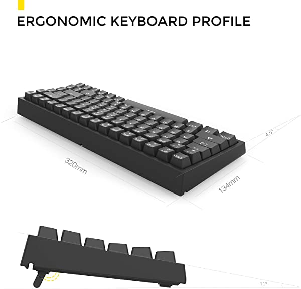 毎回完売 ゲーミングキーボード テンキーレス 青軸 英語配列 Gramr 84 