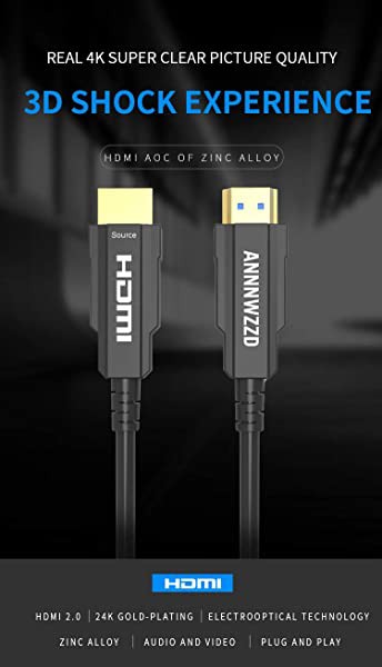 リアルサープラス 光ファイバ Hdmiケーブル 4k 60hz Hdmi2 0 ケーブル 18gbps超高速伝送 サポート3dフルhd Arc Cec Hec ク機能 10m 送料無料 早い者勝ち Lovemesomegadgets Com