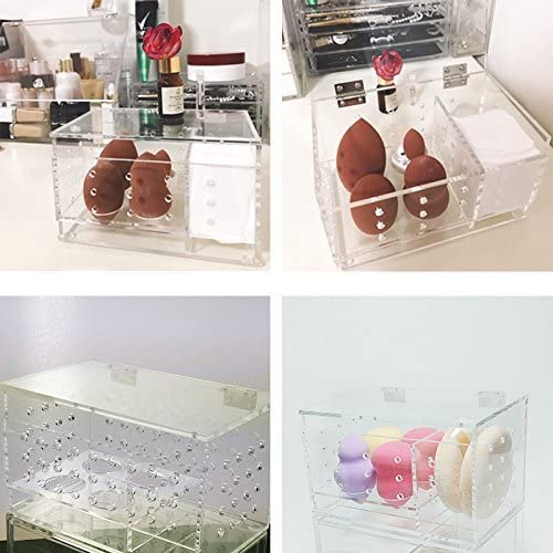 初回限定 メークボックス 化粧品収納ボックス コスメスタンド メイクスポンジ収納ボックス パフ収納 ｌ ラッピング無料 Www Centrodeladultomayor Com Uy