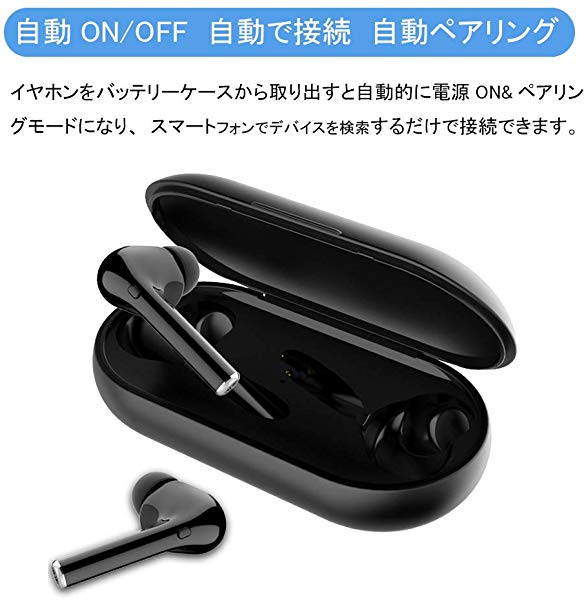 進化版bluetooth 5 0 5時間連続音楽再生可能ブルートゥースイヤホン完全ワイヤレスイヤホン自動on Off自動で接続ペアリング両 の通販はau Pay マーケット Lavett 商品ロットナンバー 409627000