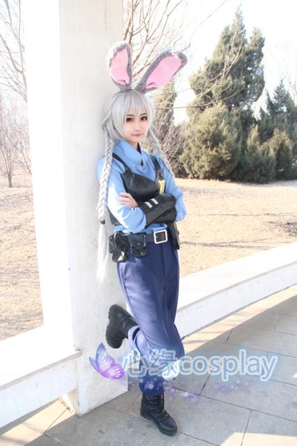 スプリングフェア ディズニー ズートピア Zootopia ジュディホップス Judy 風 映画ver ハロウィン コスチューム コスプレ衣装 ウィッグセット 通販限定 Farmerscentre Com Ng