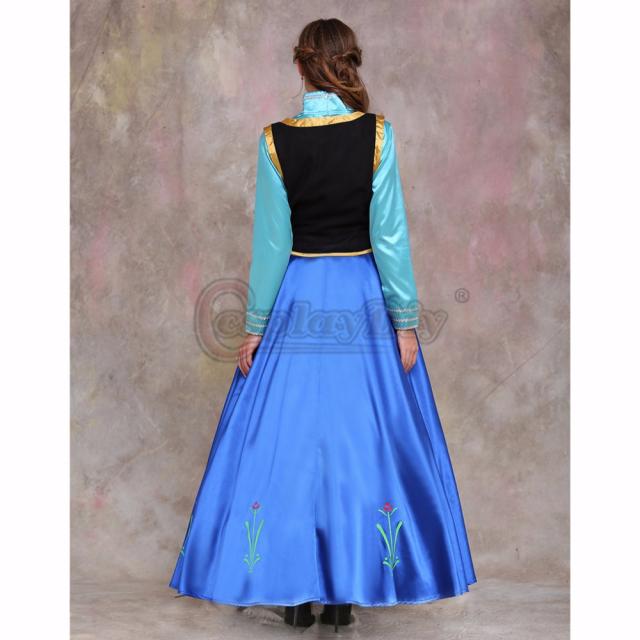 最適な材料 高品質 高級コスプレ衣装 ディズニー風 アナと雪の女王 アナ エルサ オーダーメイド ドレス Anna Princess Dress Costume Adult Wedding 希少 Olsonesq Com