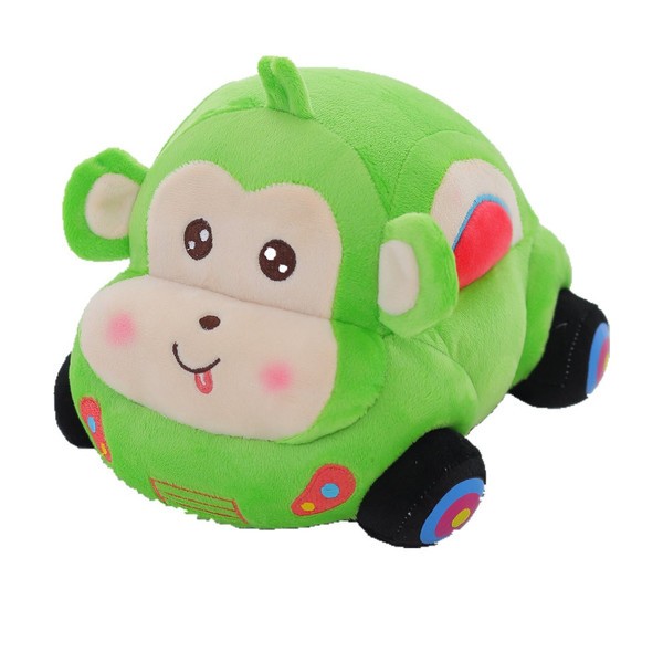 猿 さる サル クルマ 自動車 ぬいぐるみ おもちゃ 子供の誕生日プレゼント柔らか 可愛いヌイグルミ 置物 4色 25cmの通販はau