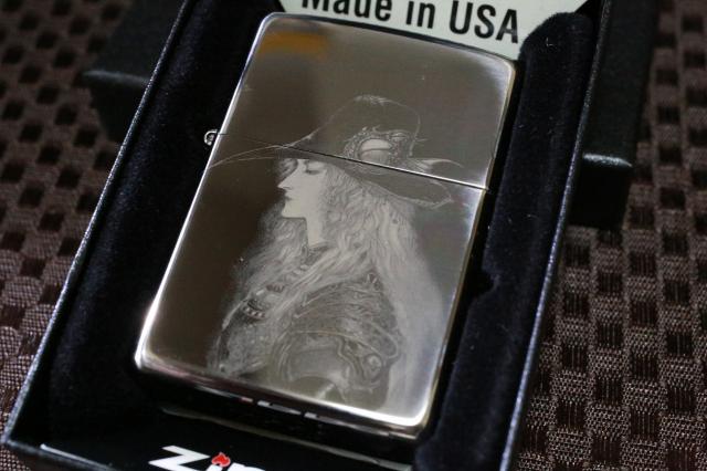 お気にいる 天野喜孝 Zippo 吸血鬼 ハンター ジッポ 鏡面ユーズド加工 絵柄彫り 人気 プレゼント 天野ジッポ 天野ライター ｆｆ 送料無料 Zippo 国内配送 Bayounyc Com