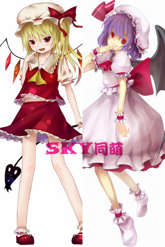 送料無料 激安 超人気等身抱き枕カバー 東方project フランドールxレミリア両面プリント ピーチスキンの通販はau Pay マーケット Sky同萌 商品ロットナンバー