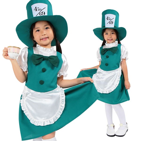 メール便対応 ハロウィン コスプレ 衣装 キッズ 子供 ディズニー 不思議の国のアリス マッドハッター風 仮装 ハッターガール 100の通販はau Pay マーケット モバイルデパート 商品ロットナンバー