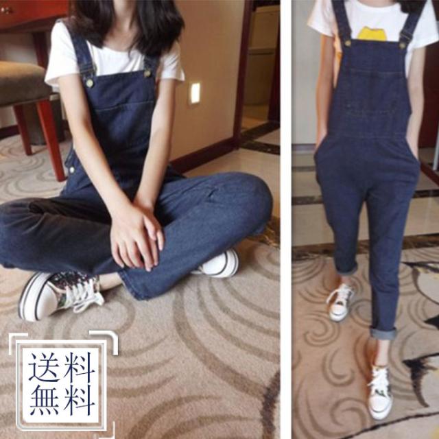 サロペット パンツ オーバーオール デニムスキニー サロペット デニム