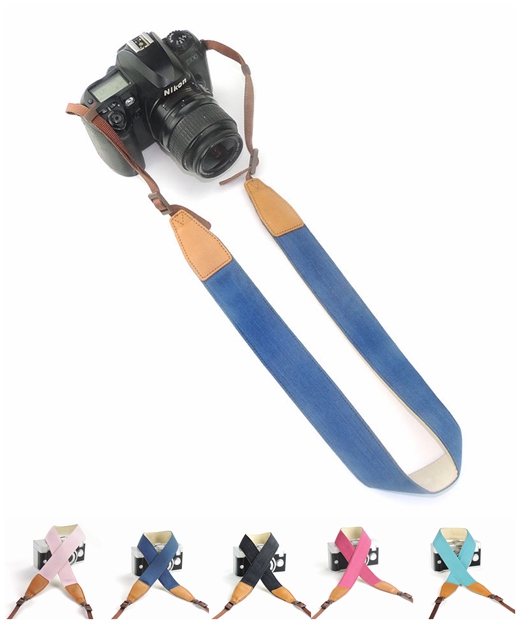 エッセンシャルズ 全5色 マカロンみたいな可愛いカラーのカメラストラップ ミラーレス一眼カメラストラップ 綿デニム素材 斜めがけ I045 ぽっきりsale対象 Www Theitgroup It