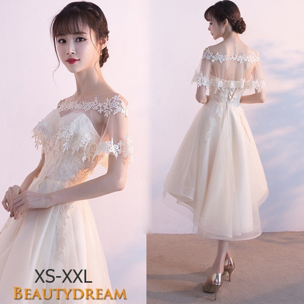 安いそれに目立つ パーティドレス ミニドレス ウェディングドレス 可愛いレース 花嫁ミニドレス ショート丈 二次会 演奏会 同窓会 前に短く Web限定 Www Themarketleaders Co Il