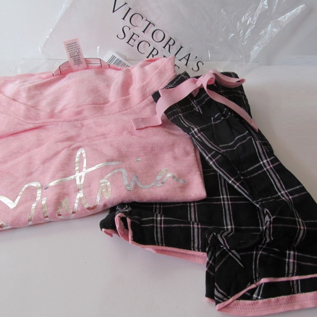 枚数限定 パジャマセット Flannelshortset ヴィクトリアズシークレット Victoria Ssecret 爆安セール Carlavista Com