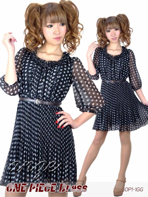 OPD1211-040/プリーツシフォン ワンピース☆タイプA OPD1211-040/プリーツシフォン ワンピース☆タイプA