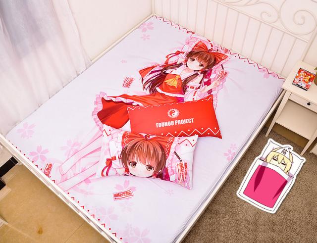 楽天市場 描き下ろし添い寝シーツ 東方project 博麗 霊夢 イラスト ダブルベッドシーツ ピローケースセット アニメ キャラグッズ 0x150cm 公式店舗 Olsonesq Com