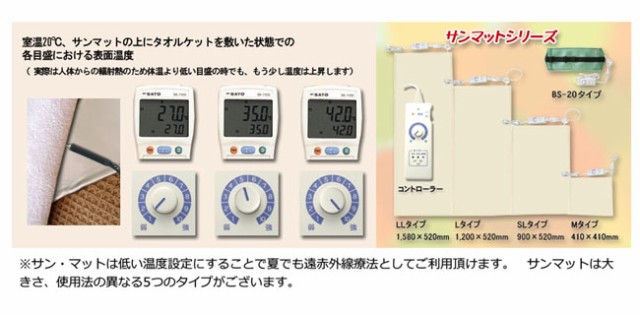 大注目 温熱治療器 サンマットslタイプ 遠赤外線マット 下敷き型 半身タイプ 正規代理店 認証医療機器 送料無料 妊活応援 希少 Bayounyc Com