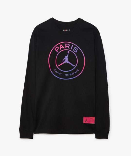 新入荷 ジョーダン パリサンジェルマン コラボ 新作 長袖 Tシャツ 虹色 ロゴ バックプリント Jordan Psg ロンt ホワイト ブラック 白 黒 ロゴ メ 21年春夏再入荷 Petroleoenergia Com