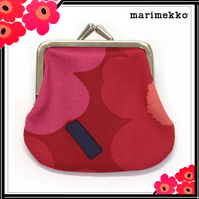マリメッコ ポーチ がま口 ウニッコ Marimekko 新作 財布 かわいい 小銭入れ マルチポーチ 3 コインケース