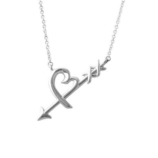 お洒落無限大 ティファニー Tiffany Co パロマ ピカソ グラフィティ ラビング ハート アロー ペンダント ネックレス スモール 925 新品 手数料安い Kweli Shop
