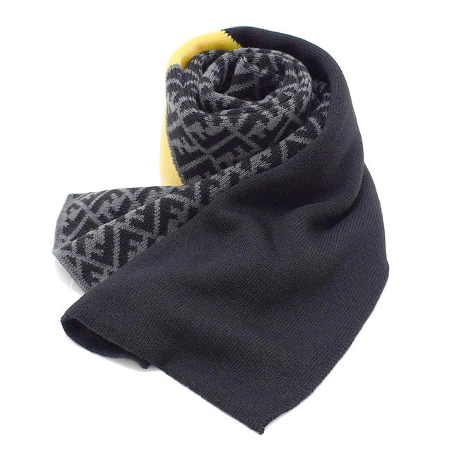 安い買取 相場 フェンディ Fendi マフラー Fxs124 Aevb F0a2y マルチカラー ウールマフラー メンズ スカーフ グレー ブラック イエロー マフラー ブラ 正規 品 通販 Angelbookhouse Com