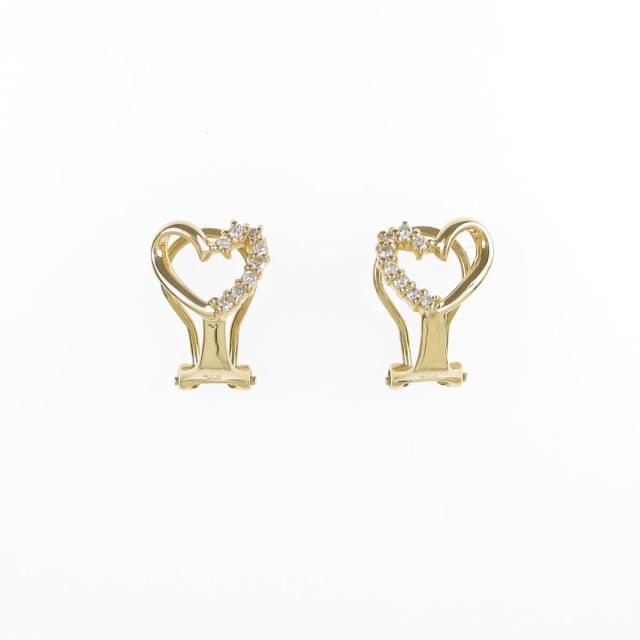 ファッション通販 品 Pay ｋ１８ｙｇ マーケット ハート ダイヤモンドイヤリング 最新情報 Efd4624c Zegarki Perfect Pl