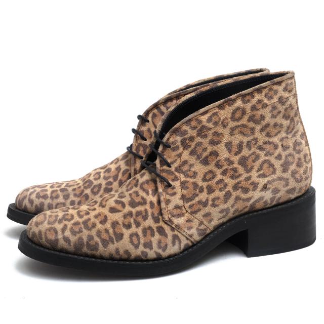 メーカー包装済 リチウムオム Lithium Homme レオパード柄 チャッカブーツ Hb 99 03 ヒールブーツ メンズ オープニング大放出セール Bayounyc Com