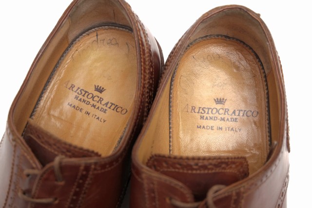 2022新作 ○サントーニ Santoni ARISTOCRATICO アリストクラティコ別注 セミブローグ ビジネスシューズ 3612 02 F ストームウェルト キャッ 中古の通販はau PAY マーケット - ブランディング|商品ロットナンバ 定番在庫