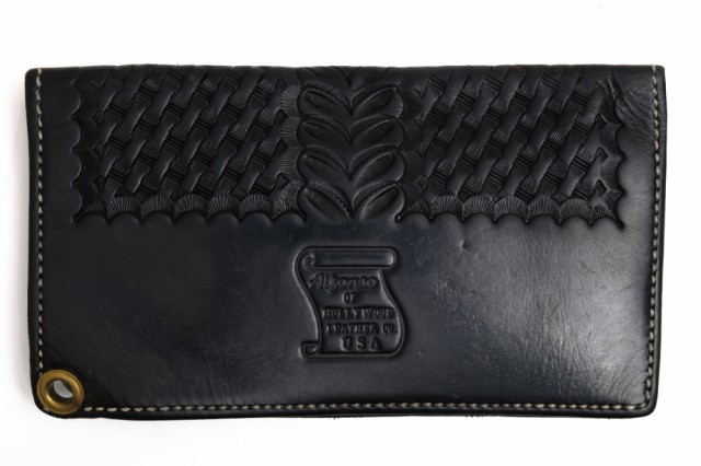 保証書付 アルフォンソ オブ ハリウッド レザー Alfonso S Of Hollywood Leather 牛革 ホワイトステッチ 長財布 Basket Weave Wallet バス プレゼント対象商品 Farmerscentre Com Ng