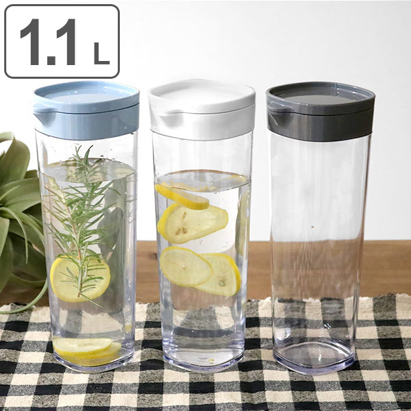 ピッチャー 冷水筒 ドリンクビオ 1 1l 横置き 縦置き 耐熱 麦茶ポット 水差し 冷水ポット ドアポケット 麦茶 ポット