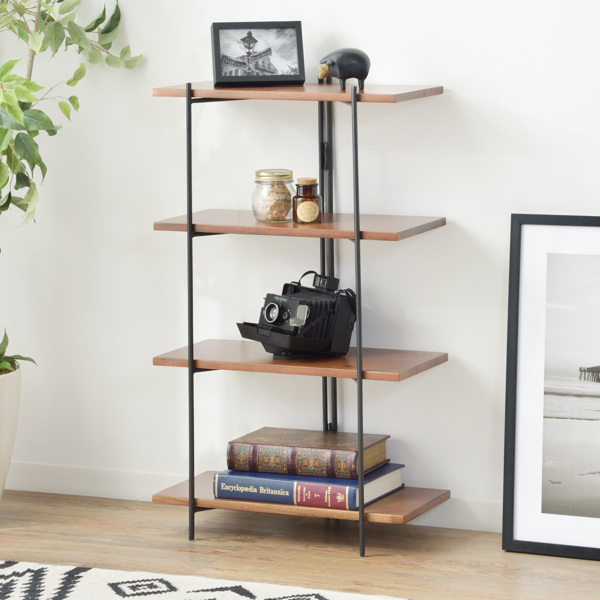 激安価格の オープンシェルフ 4段 天然木棚板 本棚 エスニック調 シェルフ ディスプレイラック スチールラ ネットau 幅50cm ラック シェルフ オープンラック 本棚 収納棚 スチールラ 自家焙煎 珈琲工房ひぐち 34eb4c60 Risch Technik De
