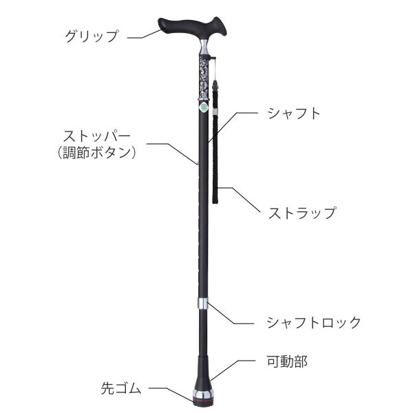 格安100%新品 杖 衝撃吸収 つえ ツエ アルミ製 花柄 外出 福祉散歩 滑の通販はau PAY マーケット - リビングート|商品ロットナ かるがも ステッキ ロータリー 伸縮 女性 男性 身長〜185cm 介護 ( 10段階調節 最安値好評