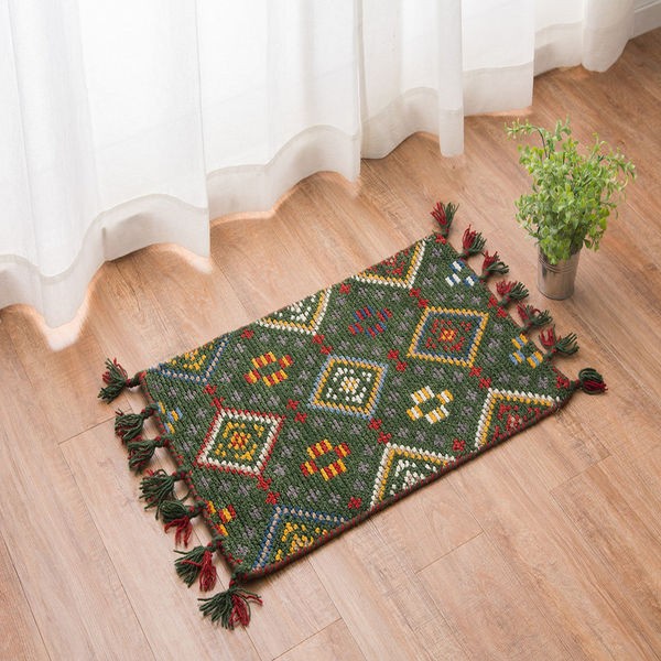 人気のファッションブランド！ SEA DOOR RUG MAT GREEN ウィンダンシー