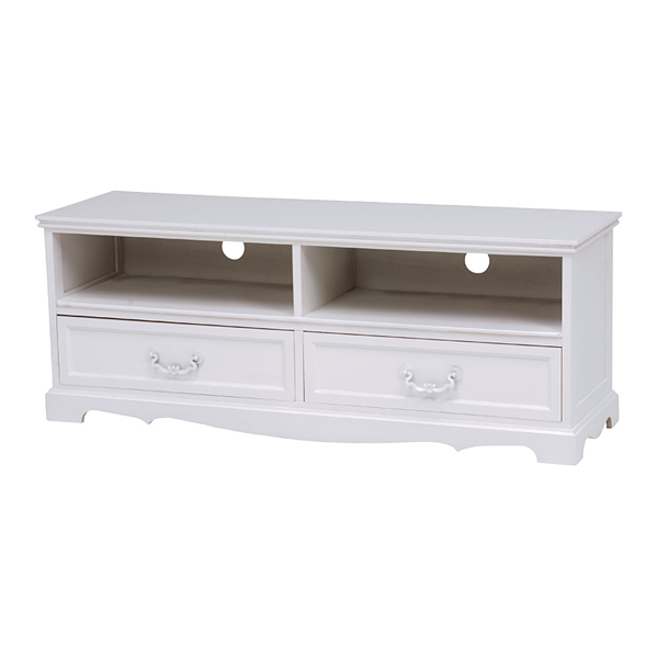 人気特価激安 テレビ台 ローボード 木製 カントリー調 シャビーウッド 幅110cm 送料無料 姫系 白家具 ホワイト 桐製 テレビボード Tv台 Avラック Tv 注目ブランド Farmerscentre Com Ng