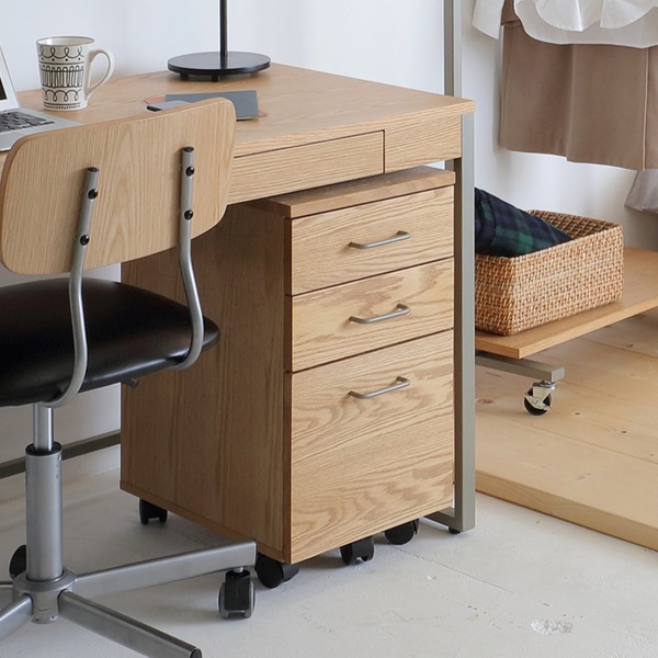 初売りセール デスクワゴン ドリップカフェ 高さ61cm 木製 天然木 キャスター ワゴン 3段 サイドワゴン デスク下 収納 キャスター付き 引き出し サ クライマックスセール再値下げ Upik Ac Ug