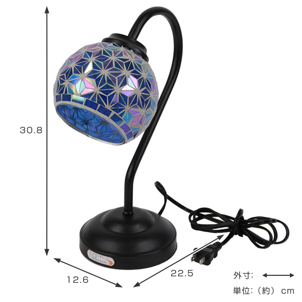 好評HOT テーブルランプ タッチセンサー モザイク あさのは 照明 ( 間接照明 テーブルライト ガラス ステンドグラス おしゃれ リビング 寝室 書の通販はau PAY マーケット - リビングート|商品ロッ 人気本物保証