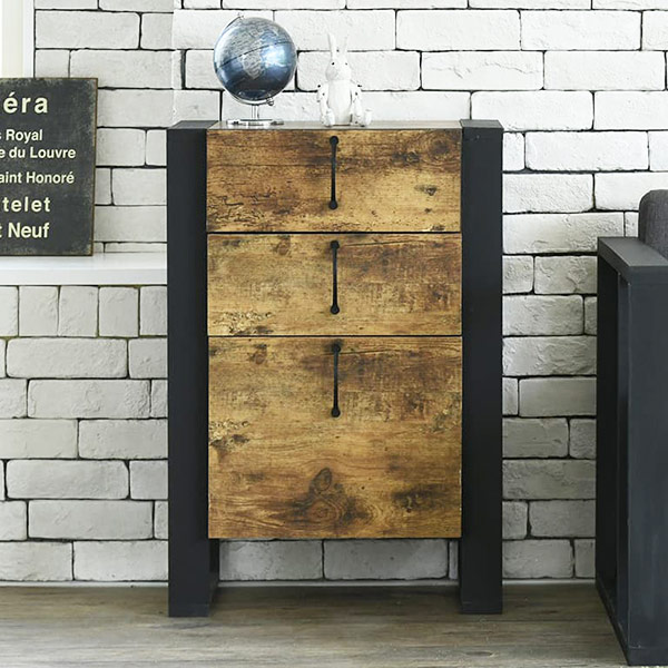高い品質 チェスト 3段 洋タンス レトロ調 ブルックリンスタイル 幅50 5cm 送料無料 タンス 収納 収納ボックス 収納ケース 収納家具 サイドチェ 春夏新色 Bayounyc Com