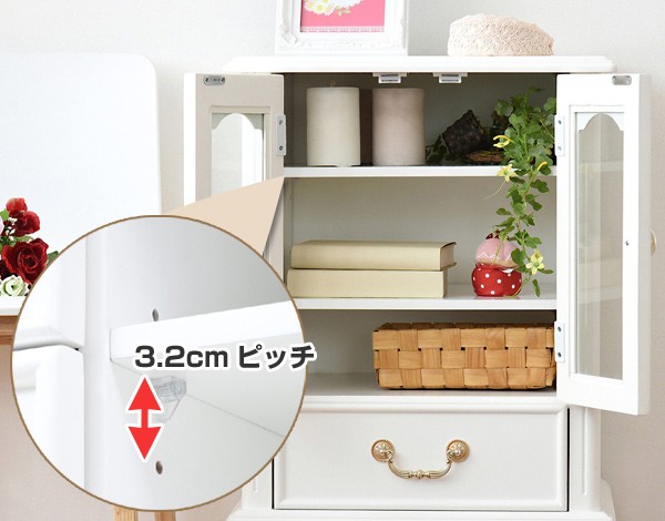 安い日本製 キャビネット ガラス扉 引出し付 姫系 キャッツプリンセスduo 幅48cm ( 送料無料 ディスプレイ収納 ディスプレイ 収納棚 収納 扉 の通販はau PAY マーケット - お弁当グッズのカラフルBOX HOT限定SALE
