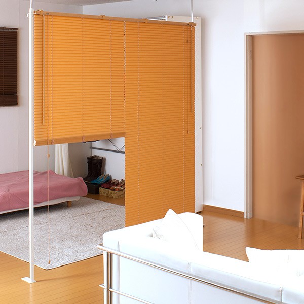 本日のみ特別突っ張り ブラインドパーテーションナチュラルダブル