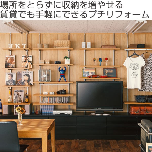 新作お買い得 壁面収納 突っ張りオープンラック 無段階調整 棚板2段付 幅60cm ( 送料無料 つっぱり 突っ張り ラック 突っ張りラック つっぱりラッの通販はau PAY マーケット - お弁当グッズのカラフル セール2022