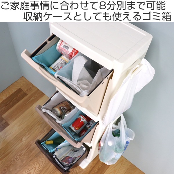 ゴミ箱 54l 分別 ストッカー 3段 8分別 54 リットル ダストボックス ごみ箱 収納ストッカー 収納ケース キッチン リビング スリム おの通販はau Pay マーケット リビングート 商品ロットナンバー