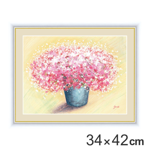 レビューで送料無料 絵画 可愛いピンクのブーケ 34 42cm 洋美 額入り 巧芸画 インテリア 壁掛け ポスター アートフレーム アートポスター 絵 風水 花 お洒落無限大 Gdpcambodia Org