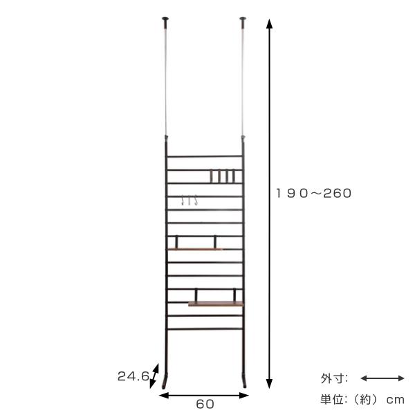 豪華 突っ張り ハンガー ラック 幅60cm つっぱり 収納 棚板 S字フック ハンガーフック おしゃれ スリム 壁 間仕切り 幅 60 衝立 仕切り 壁 72時間限定タイムセール Carlavista Com