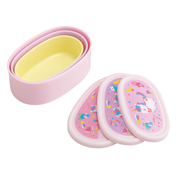 お弁当箱 シール容器 3個入 ユニコーン 子供 ランチボックス 弁当箱 幼稚園 保育園 保存容器 デザートケース レンジ対応 キッズ 入れの通販はau Pay マーケット リビングート 商品ロットナンバー 418746156