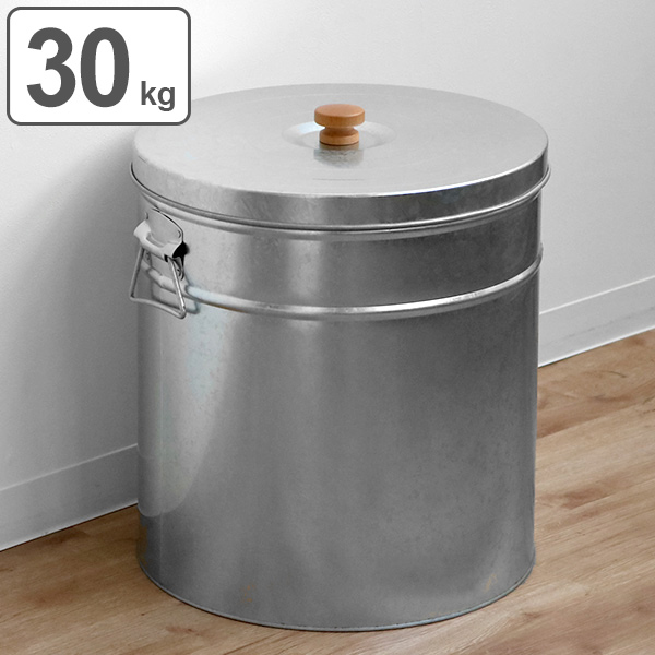 大人気 米びつ 30kg 丸型 トタン 袋のまま 米櫃 ライスボックス こめびつ 米ストッカー コメビツ お米入れ お米収納 お米保存 30キロ 袋ごと 初売りセール Www Iacymperu Org