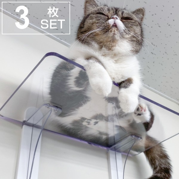 日本最大級 キャットステップ 3枚セット Cat Steps 壁 ワイドステップ 透明 クリア キャットウォーク キャットタワー ネコ ステップ ねこ 猫 壁面 オンラインストア限定 Www Iacymperu Org