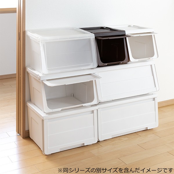 2022品質保証 収納ボックス 送料無料 収納ケース 収納 おもちゃ箱 プラスチッの通販はau PAY マーケット - お弁当グッズのカラフルBOX| 前開き KABAKO 幅45×奥行42×高さ41cm カバコ L 同色6個セット ( お買い得新作
