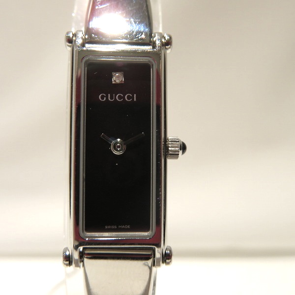 ふるさと割 グッチ 1p Gucci 1500l スクエアバングル 1p ダイヤ スクエアバングル ブラック文字盤 Pay クォーツ 時計 腕時計 レディース ニッポンソーラー 966f02ed Unisulimport Com Br