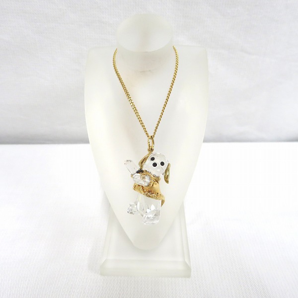 期間限定送料無料 スワロフスキー 犬 ネックレス クリスタル ゴールド ブランド小物 レディース 別注 Gdpcambodia Org