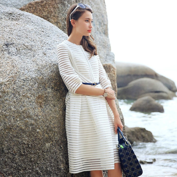 についての 送料無料五分袖 袖付き ワンピ フォーマル オフィス ベの通販はau Pay マーケット にゃニャオ 商品ロ ワンピース 無地 シンプル ワンピース ミディアム丈 ひざ丈 ショート タンブラー